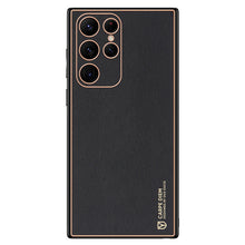 Заредете изображение във визуализатора на галерията – Dux Ducis Yolo elegant cover made of ecological leather for Samsung Galaxy S22 Ultra black - TopMag
