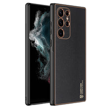 Заредете изображение във визуализатора на галерията – Dux Ducis Yolo elegant cover made of ecological leather for Samsung Galaxy S22 Ultra black - TopMag
