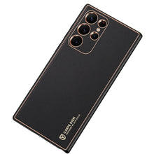 Заредете изображение във визуализатора на галерията – Dux Ducis Yolo elegant cover made of ecological leather for Samsung Galaxy S22 Ultra black - TopMag
