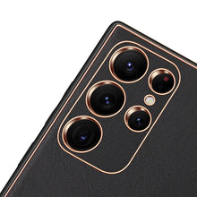 Заредете изображение във визуализатора на галерията – Dux Ducis Yolo elegant cover made of ecological leather for Samsung Galaxy S22 Ultra black - TopMag
