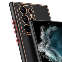 Заредете изображение във визуализатора на галерията – Dux Ducis Yolo elegant cover made of ecological leather for Samsung Galaxy S22 Ultra black - TopMag
