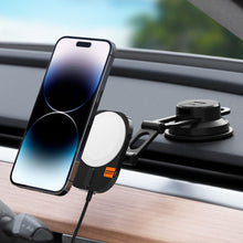 Заредете изображение във визуализатора на галерията – Spigen ITM35W ONETAP PRO 3 MAGNETIC MAGSAFE DASHBOARD CAR MOUNT WIRELESS CHARGER BLACK
