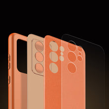 Заредете изображение във визуализатора на галерията – Dux Ducis Yolo elegant cover made of ecological leather for Samsung Galaxy S22 Ultra orange - TopMag

