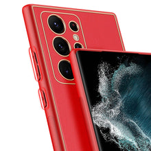 Заредете изображение във визуализатора на галерията – Dux Ducis Yolo elegant cover made of ecological leather for Samsung Galaxy S22 Ultra red - TopMag
