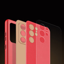Заредете изображение във визуализатора на галерията – Dux Ducis Yolo elegant cover made of ecological leather for Samsung Galaxy S22 Ultra red - TopMag
