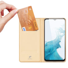 Заредете изображение във визуализатора на галерията – Dux Ducis Skin Pro Holster Cover for Samsung Galaxy A23 gold - TopMag
