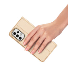 Заредете изображение във визуализатора на галерията – Dux Ducis Skin Pro Holster Cover for Samsung Galaxy A23 gold - TopMag
