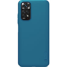 Заредете изображение във визуализатора на галерията – Nillkin Super Frosted Shield toughened cover + stand for Xiaomi Redmi Note 11S / Note 11 blue - TopMag
