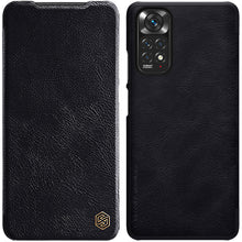 Заредете изображение във визуализатора на галерията – Nillkin Qin leather holster case for Xiaomi Redmi Note 11S / Note 11 black - TopMag
