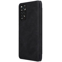Заредете изображение във визуализатора на галерията – Nillkin Qin leather holster case for Xiaomi Redmi Note 11S / Note 11 black - TopMag
