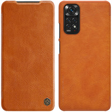 Заредете изображение във визуализатора на галерията – Nillkin Qin leather holster case for Xiaomi Redmi Note 11S / Note 11 brown - TopMag
