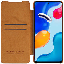 Заредете изображение във визуализатора на галерията – Nillkin Qin leather holster case for Xiaomi Redmi Note 11S / Note 11 brown - TopMag
