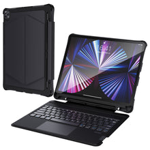 Заредете изображение във визуализатора на галерията – Choetech Keyboard Case Cover for iPad Pro 12.9' 2020 / 2021 Wireless Bluetooth Keyboard Black (BH-015) - TopMag
