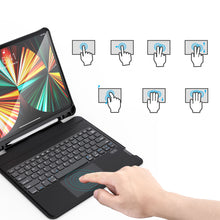 Заредете изображение във визуализатора на галерията – Choetech Keyboard Case Cover for iPad Pro 12.9' 2020 / 2021 Wireless Bluetooth Keyboard Black (BH-015) - TopMag
