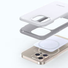Заредете изображение във визуализатора на галерията – Choetech MFM Anti-drop case Made For MagSafe for iPhone 13 Pro white (PC0113-MFM-WH) - TopMag
