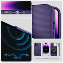 Заредете изображение във визуализатора на галерията – SPIGEN Mag Armor case for IPHONE 14 PRO MAX deep purple
