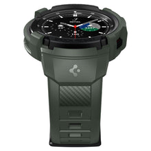 Заредете изображение във визуализатора на галерията – SPIGEN RUGGED ARMOR "PRO" GALAXY Watch 4 CLASSIC 46 MM MILITARY GREEN - TopMag
