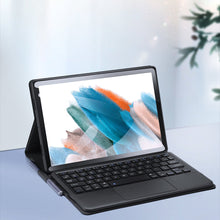 Заредете изображение във визуализатора на галерията – Dux Ducis Touchpad Keyboard Case Tablet Case Wireless Bluetooth Keyboard Samsung Galaxy Tab A8 10.5 '' 2021 Black - TopMag
