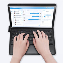 Заредете изображение във визуализатора на галерията – Dux Ducis Touchpad Keyboard Case Tablet Case Wireless Bluetooth Keyboard Samsung Galaxy Tab A8 10.5 '' 2021 Black - TopMag
