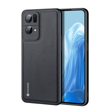 Заредете изображение във визуализатора на галерията – Dux Ducis Fino case cover covered with nylon material Oppo Reno7 Pro 5G black - TopMag
