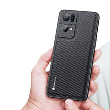 Заредете изображение във визуализатора на галерията – Dux Ducis Fino case cover covered with nylon material Oppo Reno7 Pro 5G black - TopMag
