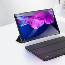 Заредете изображение във визуализатора на галерията – Dux Ducis Domo foldable cover tablet case with Smart Sleep function Lenovo Tab P11 blue - TopMag
