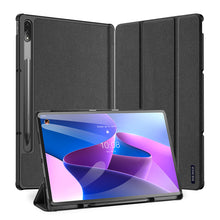 Заредете изображение във визуализатора на галерията – Dux Ducis Domo foldable cover tablet case with Smart Sleep function Lenovo Tab P12 Pro black - TopMag
