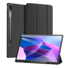 Заредете изображение във визуализатора на галерията – Dux Ducis Domo foldable cover tablet case with Smart Sleep function Lenovo Tab P12 Pro black - TopMag
