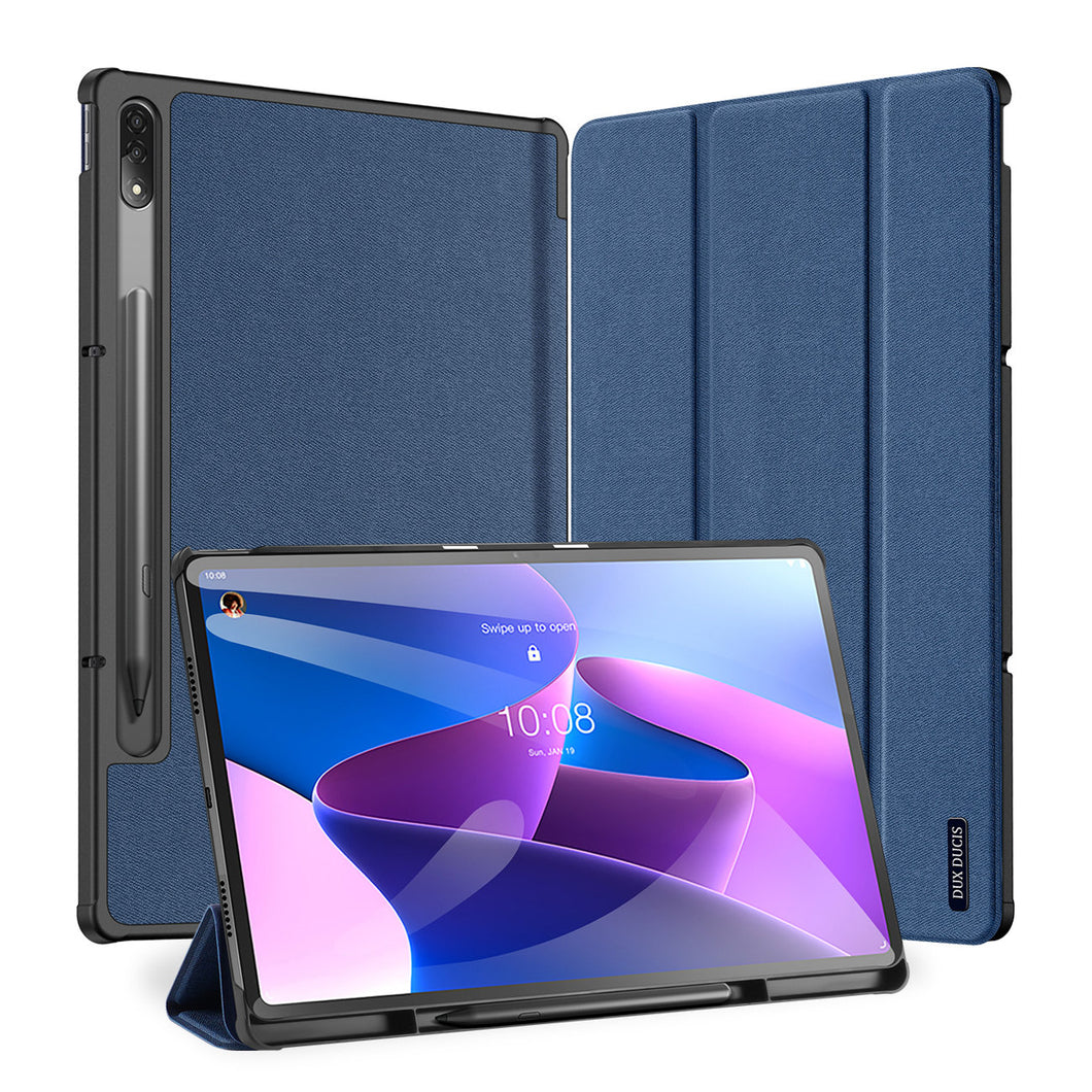 Dux Ducis Domo foldable cover tablet case with Smart Sleep function Lenovo Tab P12 Pro blue - TopMag