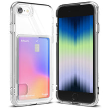 Заредете изображение във визуализатора на галерията – Ringke Fusion Card Case for iPhone SE 2022 / SE 2020 / iPhone 8 / iPhone 7 Card Wallet Documents Transparent (FCD614E52) - TopMag
