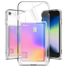 Заредете изображение във визуализатора на галерията – Ringke Fusion Card Case for iPhone SE 2022 / SE 2020 / iPhone 8 / iPhone 7 Card Wallet Documents Transparent (FCD614E52) - TopMag
