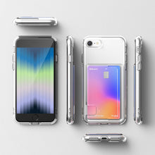 Заредете изображение във визуализатора на галерията – Ringke Fusion Card Case for iPhone SE 2022 / SE 2020 / iPhone 8 / iPhone 7 Card Wallet Documents Transparent (FCD614E52) - TopMag
