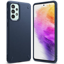 Заредете изображение във визуализатора на галерията – Ringke Onyx durable cover for Samsung Galaxy A73 navy blue - TopMag

