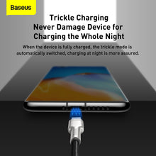 Заредете изображение във визуализатора на галерията – Baseus Cable Cafule Metal - USB to Type C - 66W 2 metres (CAKF000201) black
