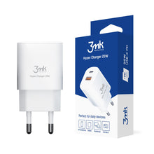 Заредете изображение във визуализатора на галерията – 3MK HyperCharger 20W 1xUSB-C + 1xUSB-A PD / QC charger - TopMag
