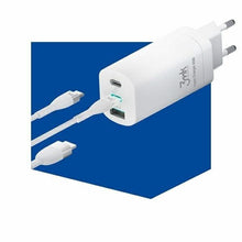 Заредете изображение във визуализатора на галерията – 3MK HyperCharger 65W 2xUSB-C + 1xUSB-A charger GAN, PD + QC - TopMag

