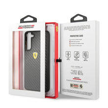 Заредете изображение във визуализатора на галерията – Ferrari FEHCS21FFCAK S21 FE G990 czarny/black hardcase On Track Real Carbon - TopMag
