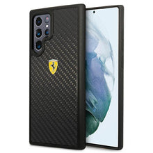 Заредете изображение във визуализатора на галерията – Ferrari FEHCS22LFCAK S22 Ultra S908 czarny/black hardcase On Track Real Carbon - TopMag
