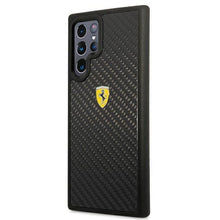 Заредете изображение във визуализатора на галерията – Ferrari FEHCS22LFCAK S22 Ultra S908 czarny/black hardcase On Track Real Carbon - TopMag
