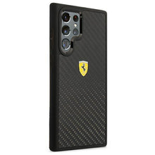 Заредете изображение във визуализатора на галерията – Ferrari FEHCS22LFCAK S22 Ultra S908 czarny/black hardcase On Track Real Carbon - TopMag
