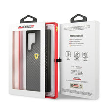 Заредете изображение във визуализатора на галерията – Ferrari FEHCS22LFCAK S22 Ultra S908 czarny/black hardcase On Track Real Carbon - TopMag
