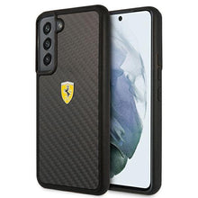 Заредете изображение във визуализатора на галерията – Ferrari FEHCS22MFCAK S22+ S906 czarny/black hardcase On Track Real Carbon - TopMag
