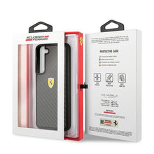 Заредете изображение във визуализатора на галерията – Ferrari FEHCS22MFCAK S22+ S906 czarny/black hardcase On Track Real Carbon - TopMag
