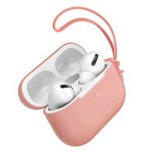 Заредете изображение във визуализатора на галерията – Baseus Let's go AirPods Pro Case silicone case for AirPods Pro headphones + mini lanyard orange
