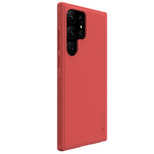 Заредете изображение във визуализатора на галерията – Nillkin Super Frosted Shield Pro case for Samsung Galaxy S23 Ultra armored cover + phone stand red
