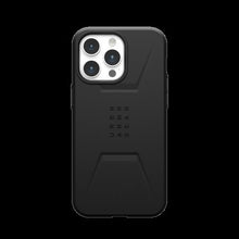 Заредете изображение във визуализатора на галерията – UAG Civilian Magsafe - protective case for iPhone 15 Pro Max (black)
