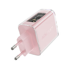 Заредете изображение във визуализатора на галерията – Acefast charger GaN 65W 3 ports (1xUSB, 2xUSB C) purple (A45)
