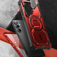 Заредете изображение във визуализатора на галерията – IBLSN Armorbox Mag Supcase case with MagSafe for Samsung Galaxy S24 - red
