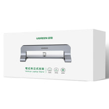 Заредете изображение във визуализатора на галерията – Ugreen aluminum vertical stand holder laptop tablet silver (LP258)
