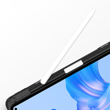 Заредете изображение във визуализатора на галерията – Dux Ducis Toby case for iPad 10.9'' 2022 (10 gen.) cover with space for Apple Pencil stylus smart cover stand black
